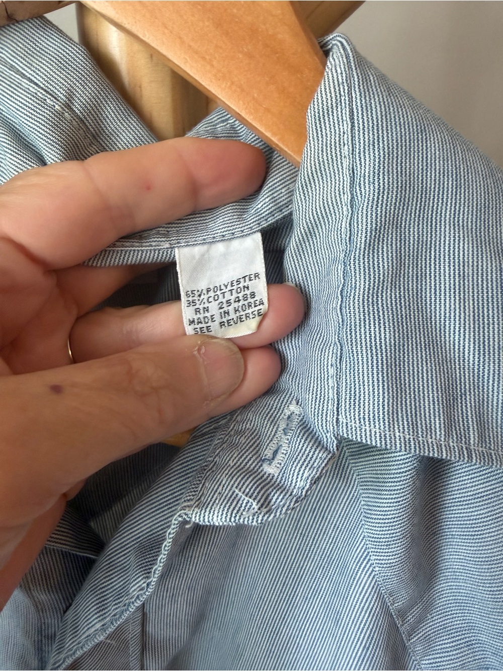 Vntg Authentic ata Western Wear Pearl Snap Short Sleeve Shirt Men’s Large Blue - Picture 4 of 7